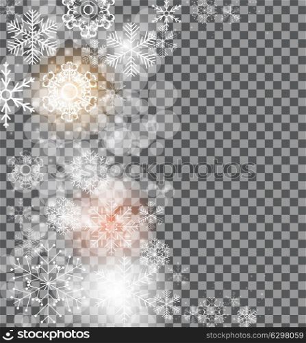 Christmas snowflakes on gray background vector illustration. EPS10. Christmas snowflakes background vector illustration