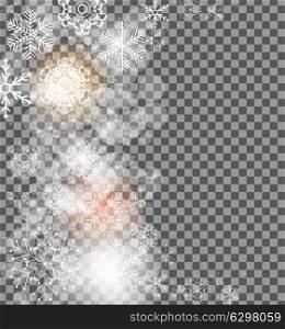 Christmas snowflakes on gray background vector illustration. EPS10. Christmas snowflakes background vector illustration