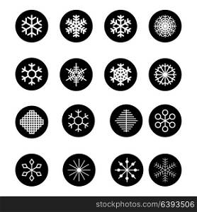 Christmas snowflakes on white background. Vector Illustration. EPS10. Christmas snowflakes on white background. Vector Illustration.