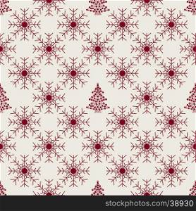 Christmas snowflakes seamless background.. Christmas snowflakes seamless background. New year pattern vector illustration.