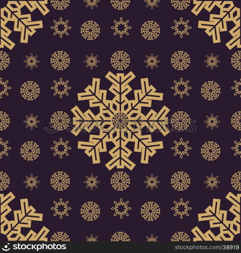 Christmas snowflakes seamless background. . Christmas snowflakes seamless background. New year vector illustration.