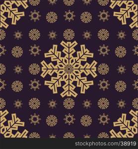 Christmas snowflakes seamless background. . Christmas snowflakes seamless background. New year vector illustration.