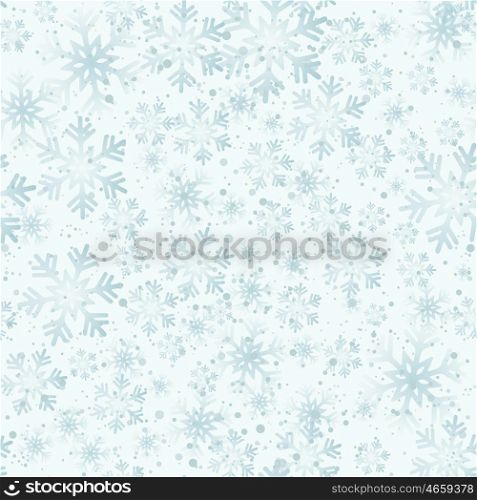 Christmas snowflakes seamless background. Vector illustration. Abstract Christmas snowflakes background. Seamless pattern