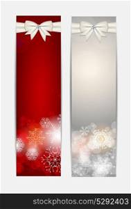 Christmas Snowflakes Website Banner and Card Background Vector Illustration EPS10. Christmas Snowflakes Website Banner and Card Background Vector I