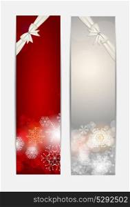 Christmas Snowflakes Website Banner and Card Background Vector Illustration EPS10. Christmas Snowflakes Website Banner and Card Background Vector I