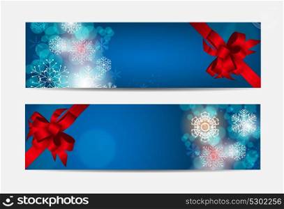Christmas Snowflakes Website Banner and Card Background Vector Illustration EPS10. Christmas Snowflakes Website Banner and Card Background Vector Illustration