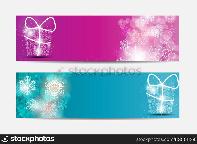 Christmas Snowflakes Website Banner and Card Background Vector Illustration EPS10. Christmas Snowflakes Website Banner and Card Background Vector I