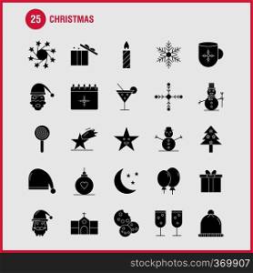 Christmas Solid Glyph Icon for Web, Print and Mobile UX/UI Kit. Such as  Christmas, Moon, Light, Star, Christmas, Bible, Home, Church, Pictogram Pack. - Vector