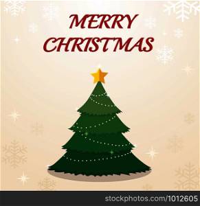 Christmas tree and space for text background vector illustration eps10