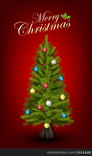 Christmas tree background. vector
