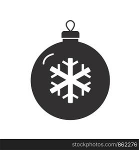 christmas tree ball icon on white background. flat style. christmas ball icon for your web site design, logo, app, UI. new year and christmas symbol. xmas sign.