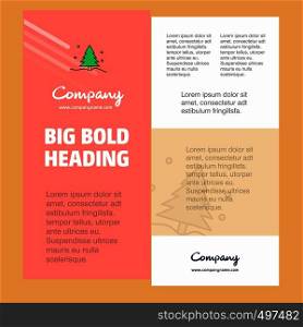 Christmas tree Business Company Poster Template. with place for text and images. vector background