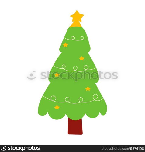 christmas tree christmas new year lights star gifts holiday icon element 