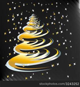 Christmas Tree Contemporary vector illustration