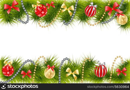 Christmas Tree decoration. Vector illustration. EPS 10