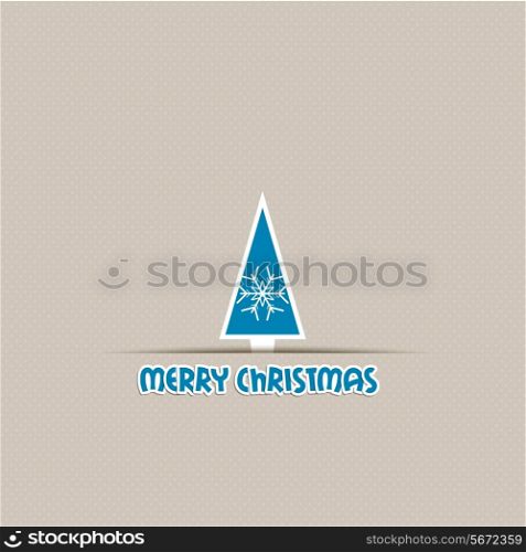 Christmas tree design on a polka dot background