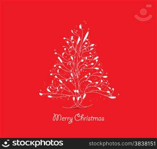 christmas tree greeting card