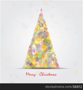 Christmas tree.Happy new year and merry christmas abstract background.Vector illustration