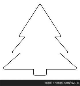 Christmas tree icon .