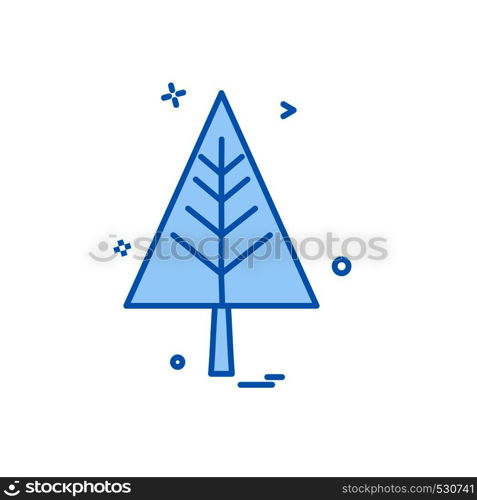 Christmas tree icon design vector