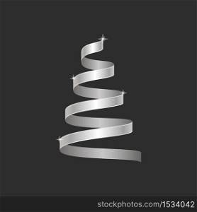 Christmas tree icon isolated on white background. Vector illustration
