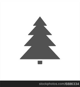 Christmas tree icon on a white background