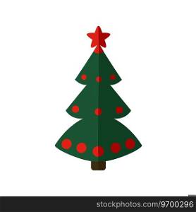Christmas tree icon Royalty Free Vector Image