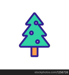 Christmas tree icon vector. A thin line sign. Isolated contour symbol illustration. Christmas tree icon vector. Isolated contour symbol illustration