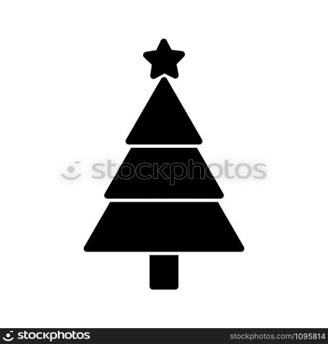 christmas tree icon vector design template