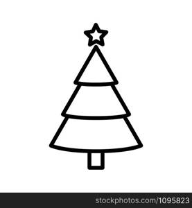 christmas tree icon vector design template