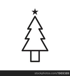 Christmas tree icon vector design templates on white background