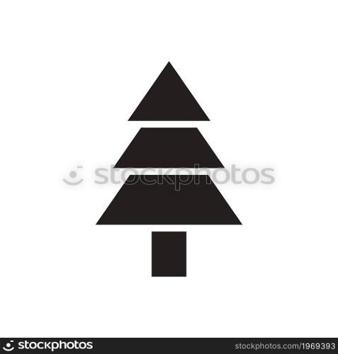 Christmas tree icon vector design templates on white background