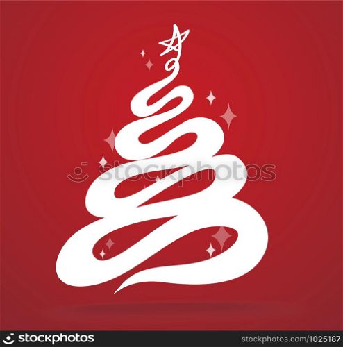 Christmas tree icon vector illustration