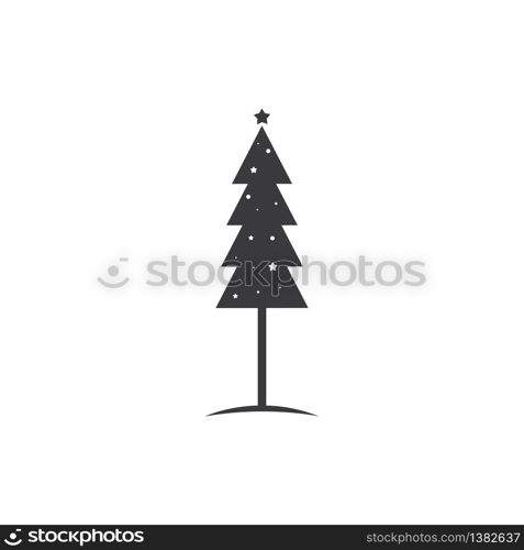 Christmas tree logo ilustration vector design