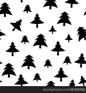 Christmas Tree Pattern Background Vector Illustration EPS10. Christmas Tree Pattern Background Vector Illustration