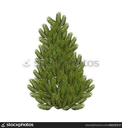Christmas tree set vector image
