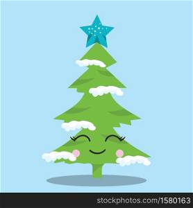 CHRISTMAS, TREE, SMILE, GREAT, 08, Vector, illustration, cartoon, graphi