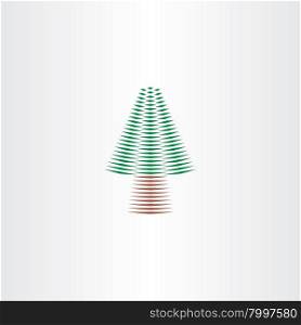 christmas tree vector design element icon card