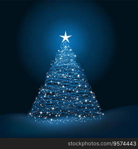 Christmas tree vector image