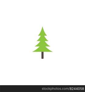 christmas tree vector logo icon illustration design