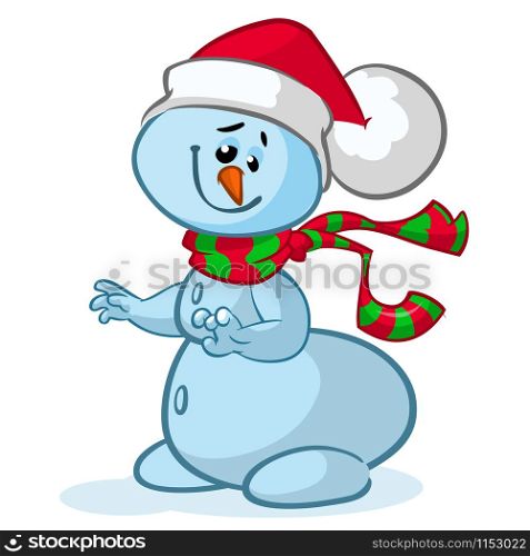 Christmas vector snowman