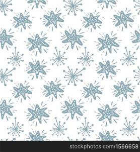 Christmas vector star seamless pattern in Scandinavian style. Best for pillow, typography design, curtains.. Christmas vector star seamless pattern in Scandinavian style. Best for pillow, typography design, curtains