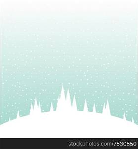 Christmas winter background. Vector illustration