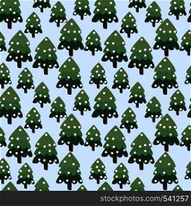 Christmas winter forest landscape. seamless pattern and background. Abstract Vector illustration.. Christmas winter forest landscape. seamless pattern and background.