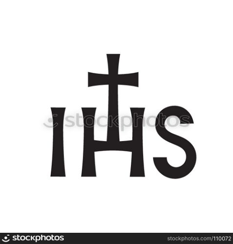Christogram ? Christian monogram of Jesus Christ, The Savior, The Lord Our God. (Ancient Medieval monogram).