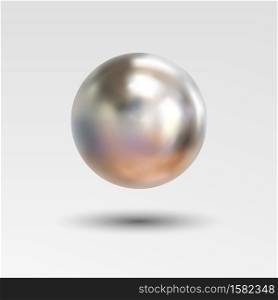 Chrome ball realistic isolated on white. Chrome ball realistic isolated on white background