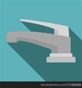 Chrome faucet icon. Flat illustration of chrome faucet vector icon for web design. Chrome faucet icon, flat style
