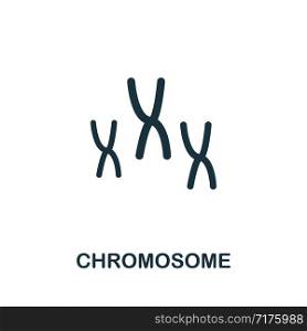 Chromosome vector icon illustration. Creative sign from biotechnology icons collection. Filled flat Chromosome icon for computer and mobile. Symbol, logo vector graphics.. Chromosome vector icon symbol. Creative sign from biotechnology icons collection. Filled flat Chromosome icon for computer and mobile