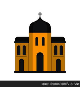 Church architecture icon. Flat illustration of church architecture vector icon for web. Church architecture icon, flat style