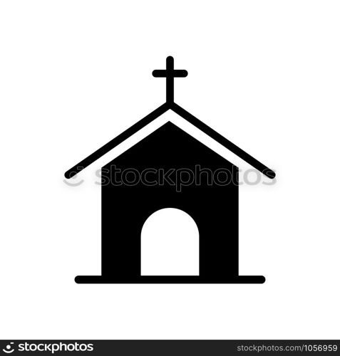 Church building icon vector design template